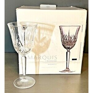 Marquis Waterford Crystal Set of 4 Maxwell Flared Wine Glasses w/Box 40033789